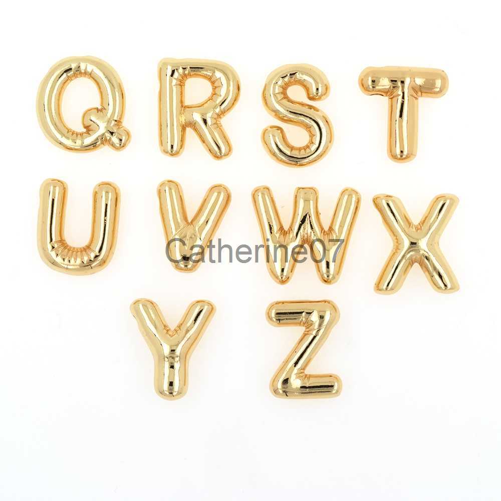 Pendant Necklaces Custom Personalized Initial 3D Balloon Alphabet Letter Pendant Necklace Name Choker Gift For Her Him J230809