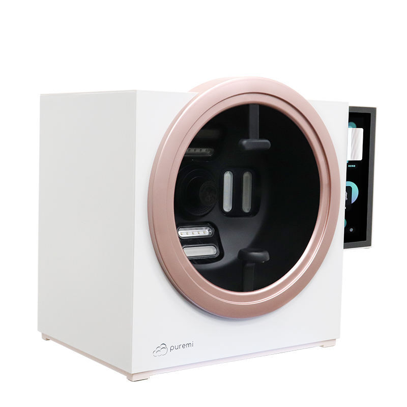 Hot selling 5 spectrum uv wood lamp skin analyzer face moisture oil water test dermatoscope