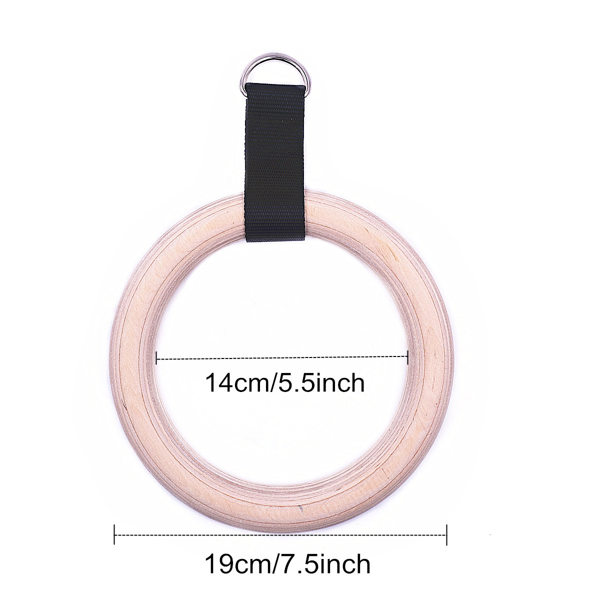Gymnastic Rings 1 Pair Pull Up Handles Gymnastics Rings with Hanging Straps Carabiner For Home Gym Strength Training Full Body Workout Crossfit 230808