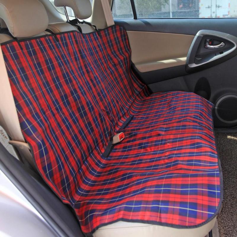 Dog Car Seat Covers Drop Pet Plaid Carriers Cover Durable Puppy Cats Blanket Hammock Cushion Mats Protector For Travel