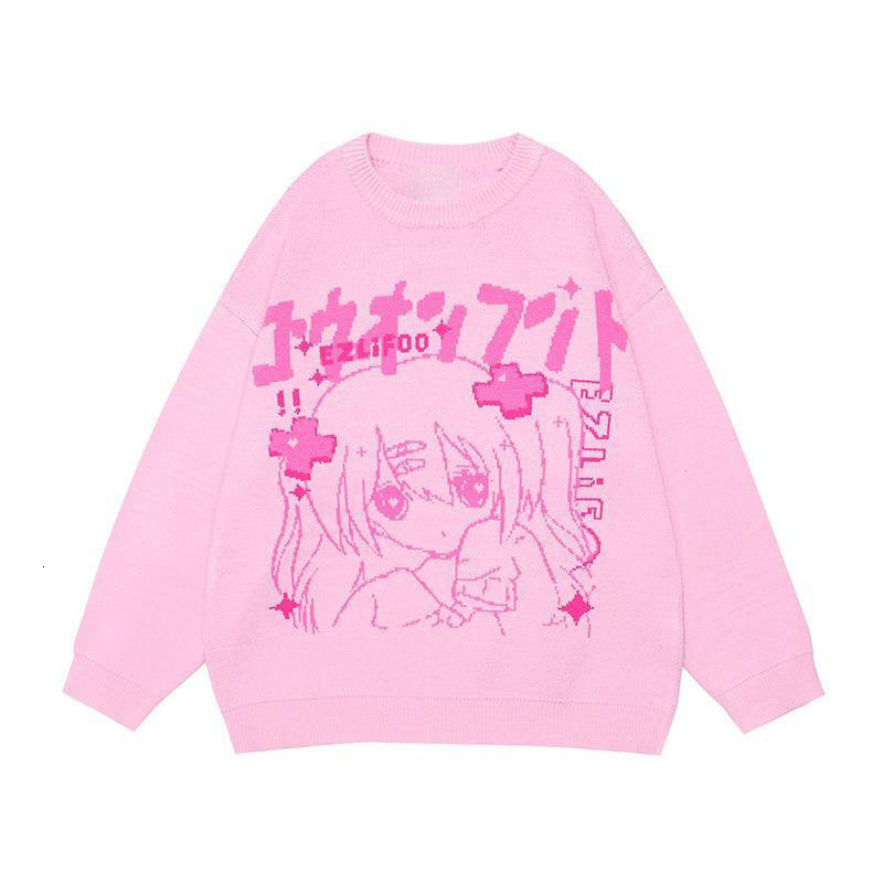 Men's Sweaters sweater women O-neck knitted sweater animal print winter thick female pullovers casual tops oversized sweater Loose-fitting y2k 23
