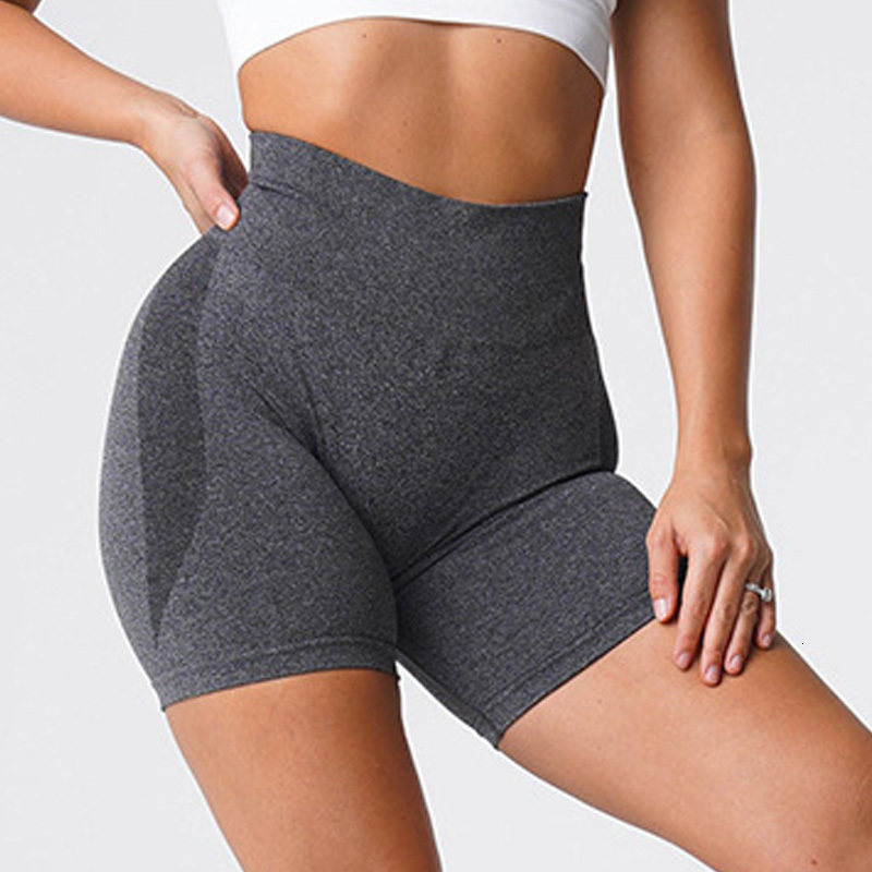 Yoga Outfit Fashion Lycra Spandex Solid Seamless Shorts Women Soft Workout Tights Fitness Outfits Yoga Pants Gym Wear 230808