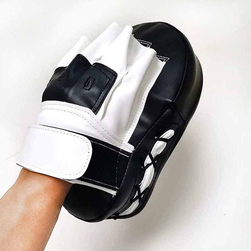 Sand Bag 1pc Curved Boxing Pads Boxing Equipment Focus Punching Bags For Boxing Muay thai Karate Adults Kids PU Training Paws Pads 230808