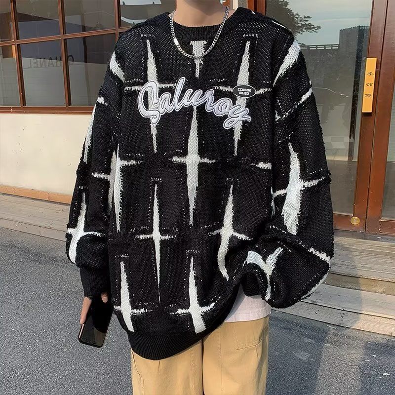 Men's Sweaters Men and Women Japanese Style Pullovers High Street Sweater Oversize Spring and Autumn Retro Knitted Jacket Clothing Sweaters 23080