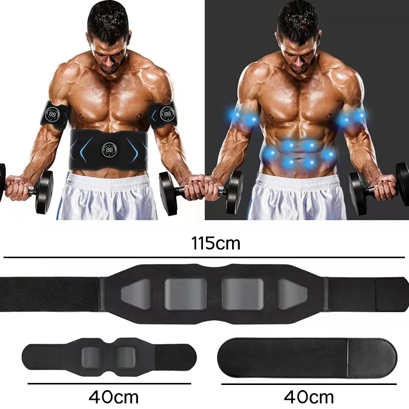 Core Abdominal Trainers Abs Toning Belt EMS Electric Vibration Abdominal Muscle Trainer Waist Body Slimming Fitness Massage Belts For Arm Leg Workout 