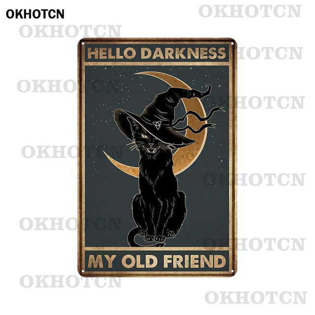 Cute Animal Cat Metal Poster Reading Cat Metal Painting Vintage Funny Cats Wall Plaque Classic Art Metal Tin Signs Home Cafe Bar Pet Shop Home Room De