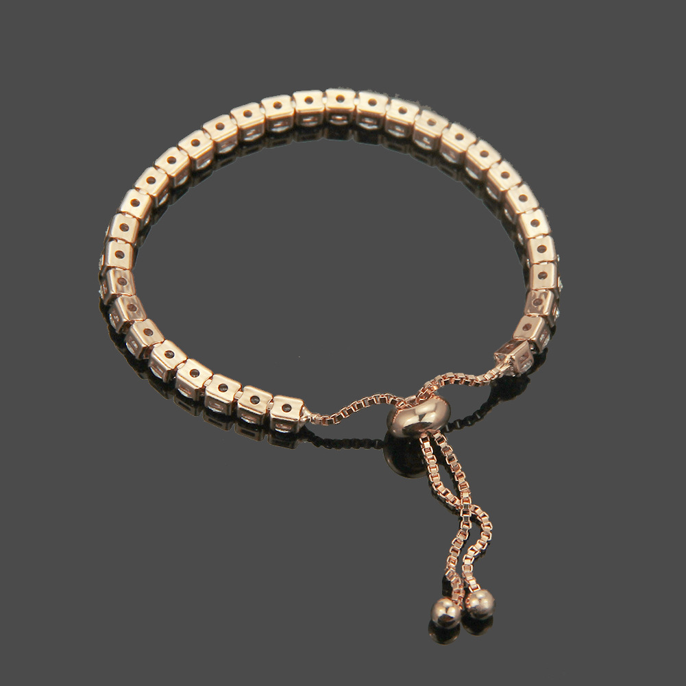 Bracelet Women Gold/Silver CZ Shiny Designer Adjustable Bracelets Women Fashion 4mm Snake Bone Tennis Sports Bracelet Girls Jewelry