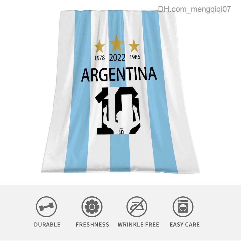 Blankets Swaddling Argentine flag national football team Keepsake flannelette sofa blanket suitable for all seasons Z230809