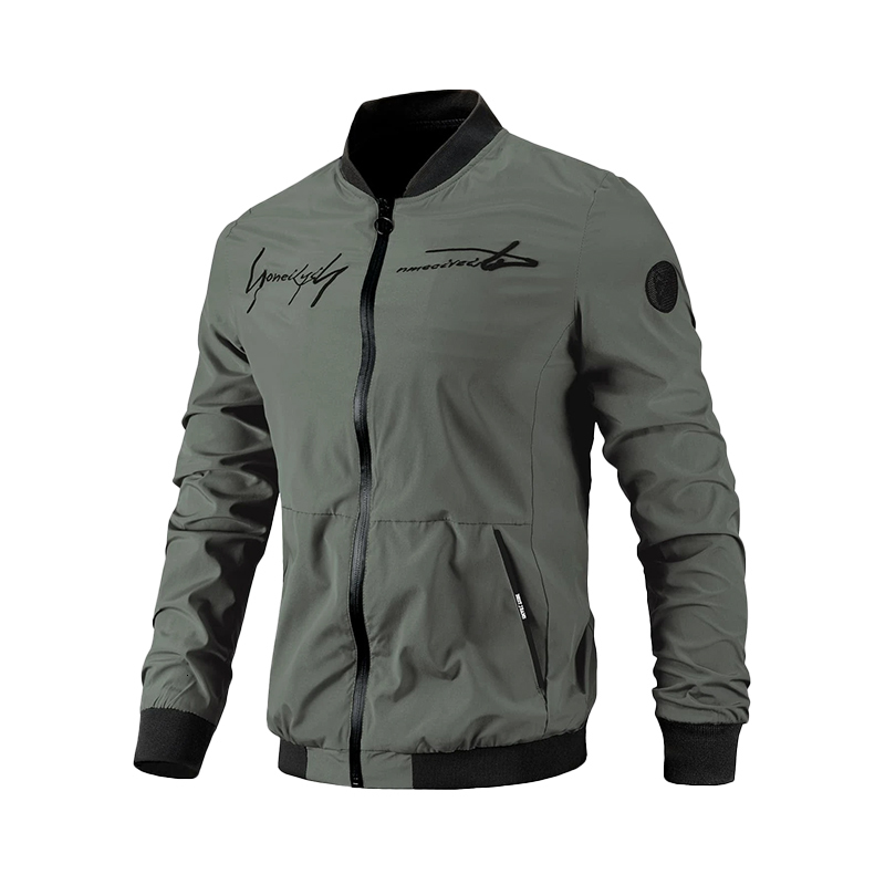 Men's Jackets Men Letter Embroidery Bomber Jacket 230809