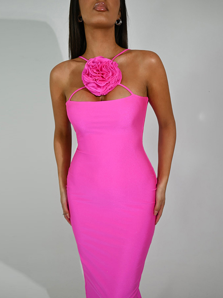 Urban Sexy Dresses TEMUSCOLA Cross Collar Flower Dress Women Summer Off Shoulder Backless Bodycon Black Party Dresses Sexy Elegant Female Robe 230809