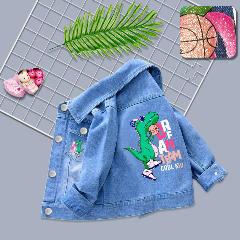 Jackets Spring Kids Coats Butterfly Sequin Denim For Girl Children Top Clothing Baby Girls Clothes Outerwear Jean Jacket 230808