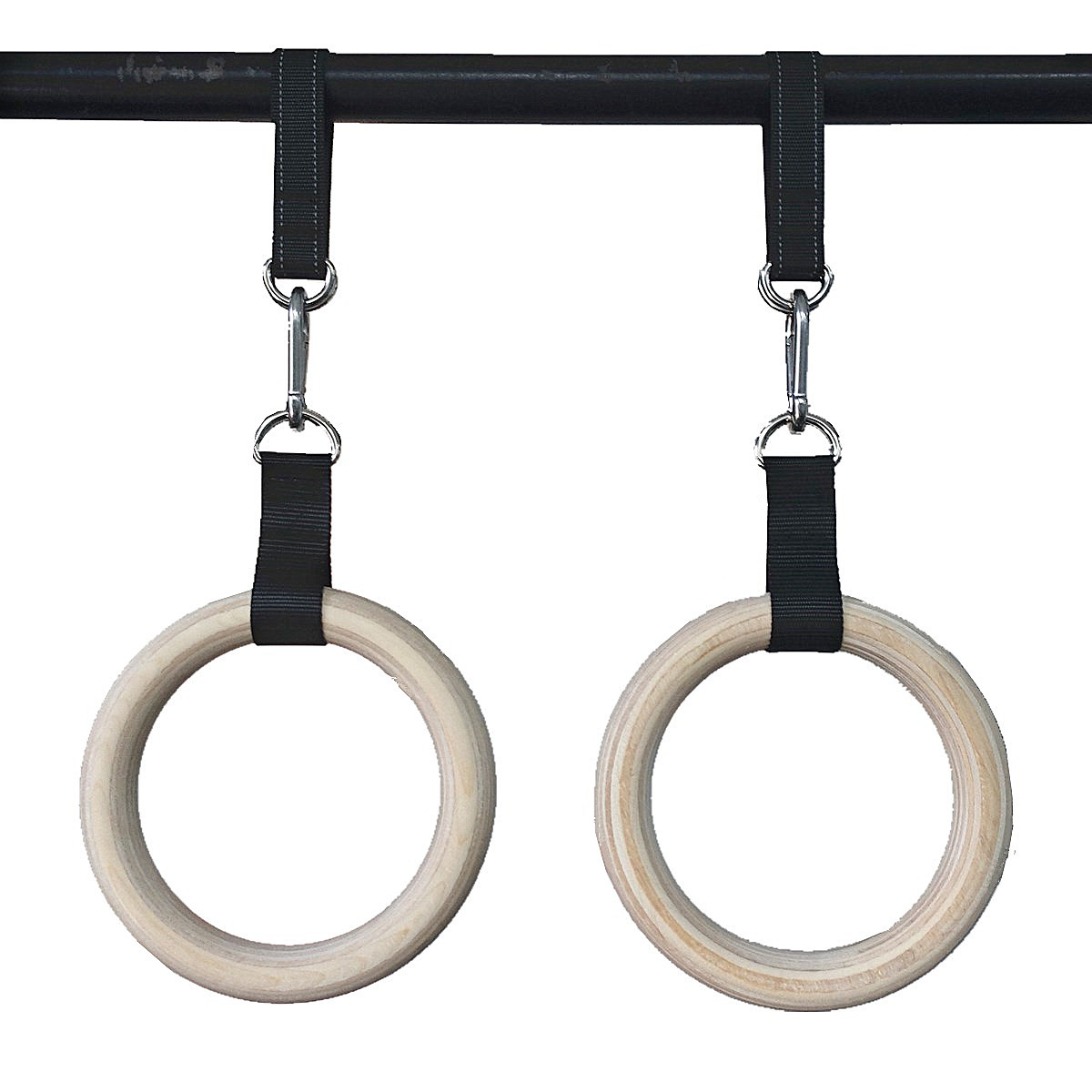 Gymnastic Rings 1 Pair Pull Up Handles Gymnastics Rings with Hanging Straps Carabiner For Home Gym Strength Training Full Body Workout Crossfit 230808