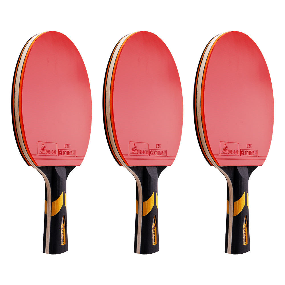 Table Tennis Raquets Tennis table racket wood plus carbon fiber offensive long handle short handle horizontal grip pingpong racquet blade with rubber 
