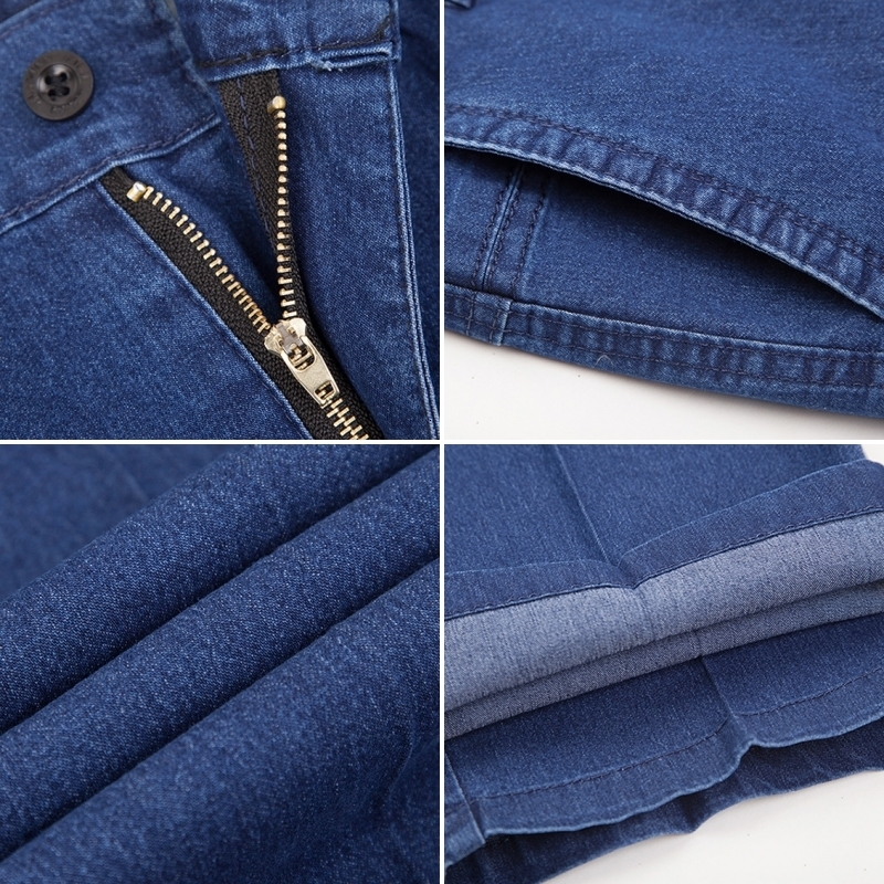 Mens Jeans Spring and Autumn Oversized Highwaisted Loosefit Stretch Straightleg Trousers Business Casual Pants Men 230809