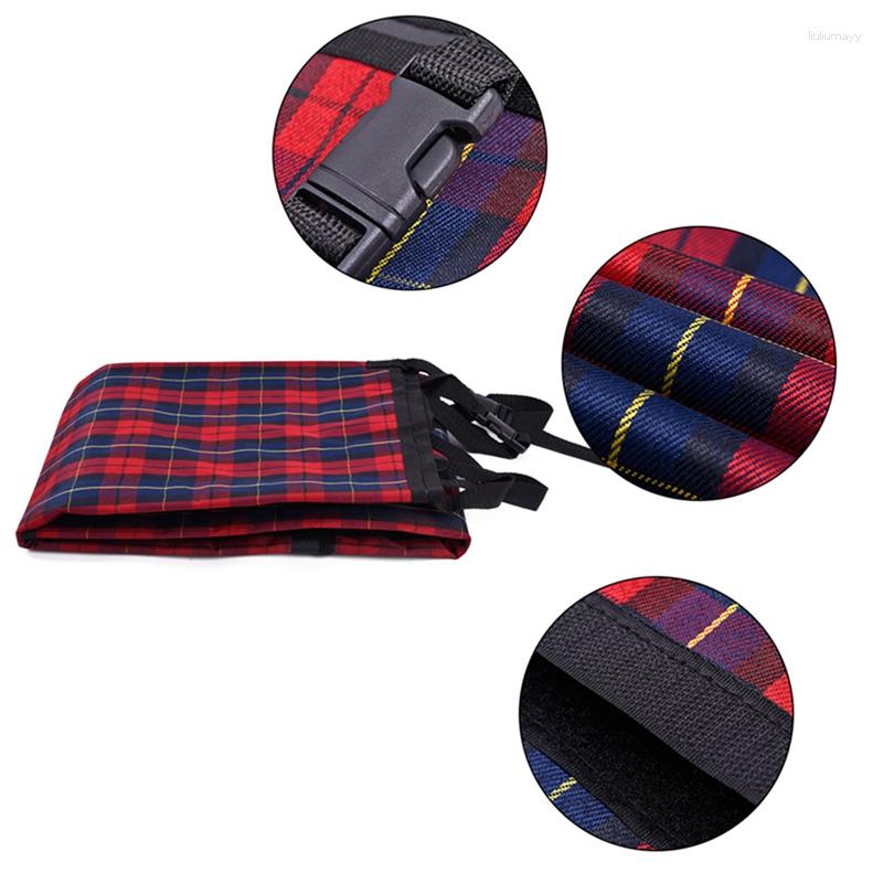 Dog Car Seat Covers Drop Pet Plaid Carriers Cover Durable Puppy Cats Blanket Hammock Cushion Mats Protector For Travel