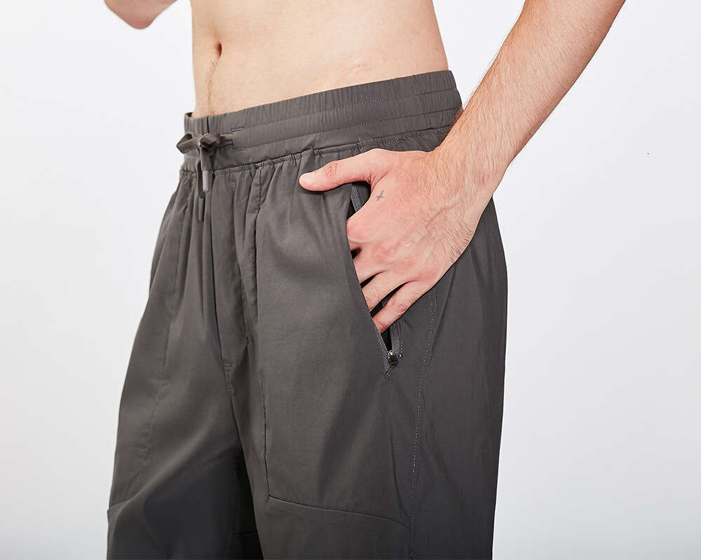 Summer Men's Casual Pants Loose Straight Sweatpants Waterproof Quick-drying Beach Pants Side Zipper Pockets Super Quality Sports Leisure Stretch 