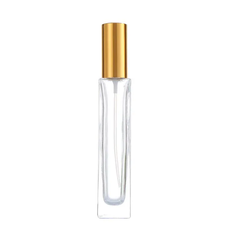 wholesale 10ml square high grade glass perfume bottle cosmetic pressed spray bottle mini portable dispensing jar wholesale2022 LL