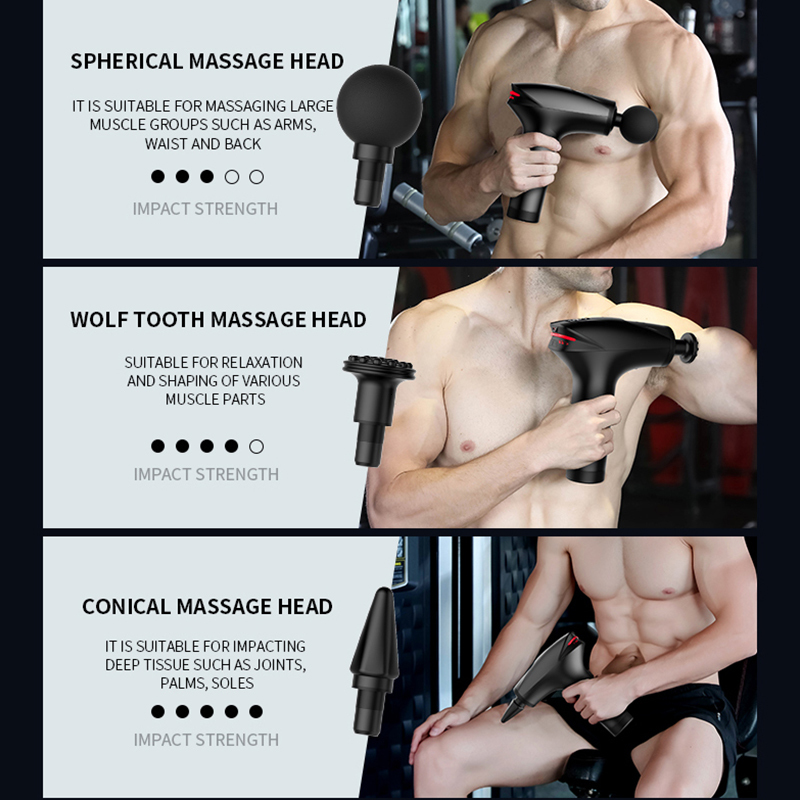 Full Body Massager Portable Massage Gun Percussion Pistol Massager Professional Deep Muscle Massager For Body Neck Back Relaxation Fitness Slimming 23