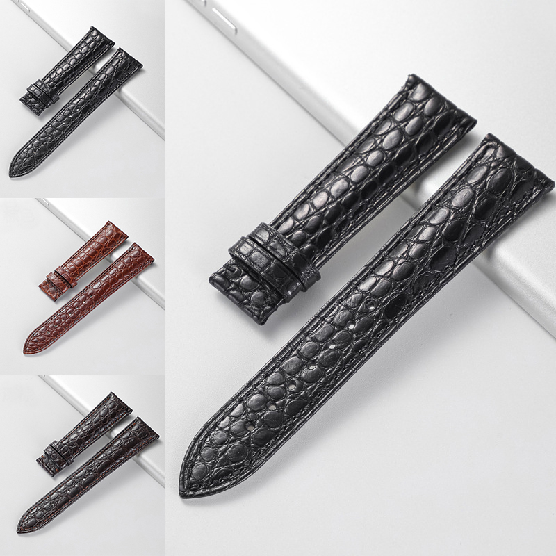 Watch Bands Real Alligator Watch Strap Genuine Leather Watch Bands For Men Or Women Watch Accessories 12 24mm Not Included Buckle 230808