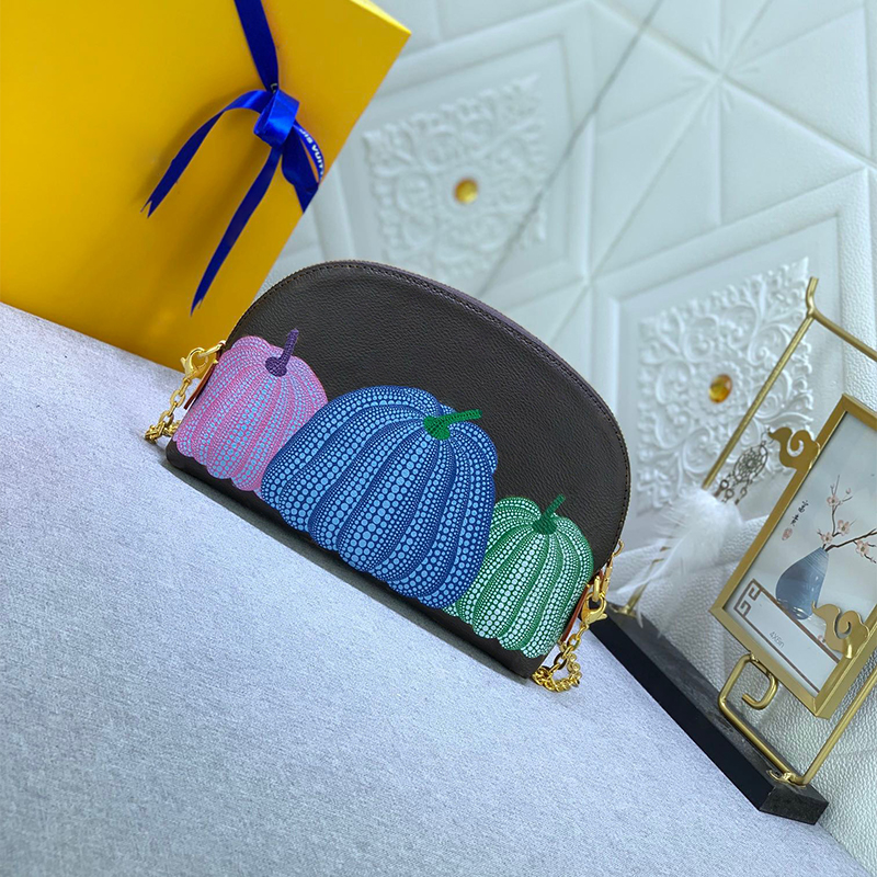 Womens Make Up Bag Cosmetic Pouch Yayoi Kusama Pochette Tote Bag Shoulder Bag Cross Body Bag High-quality Fashion Handheld Bag