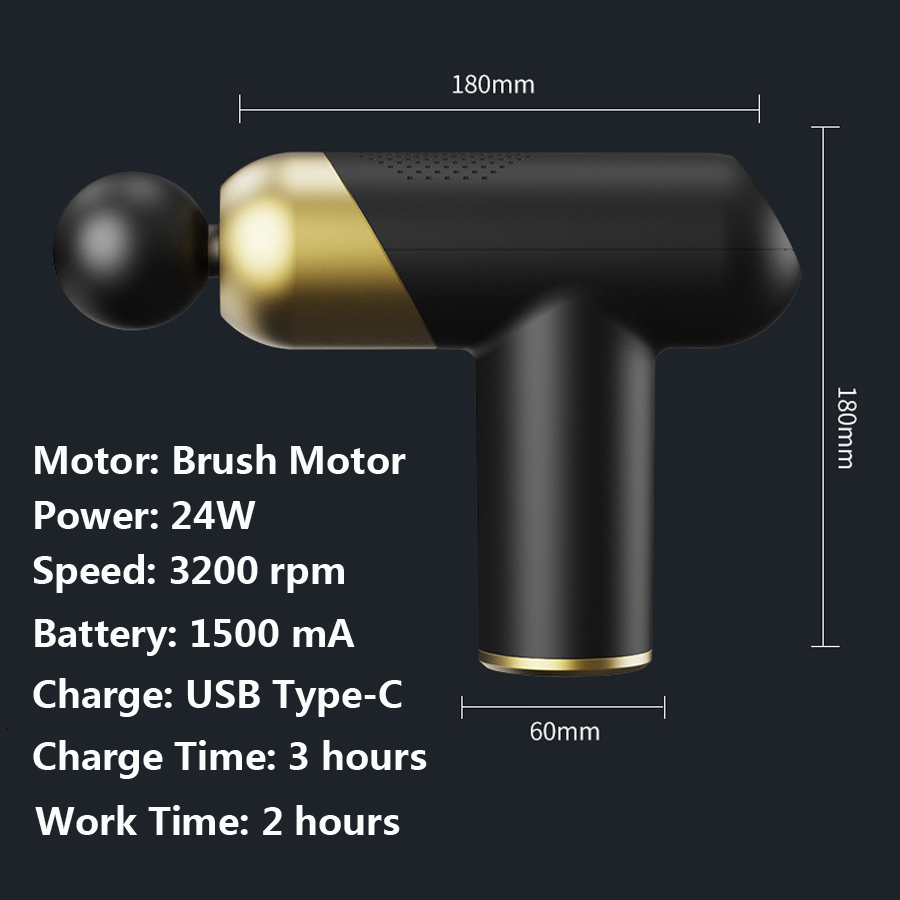 Full Body Massager RLESMEN Women Massage Gun Didlo Attachment Vibrator Deep Tissue Percussion Muscle Massager Fascial Gun Pain Relief Body Massager 23