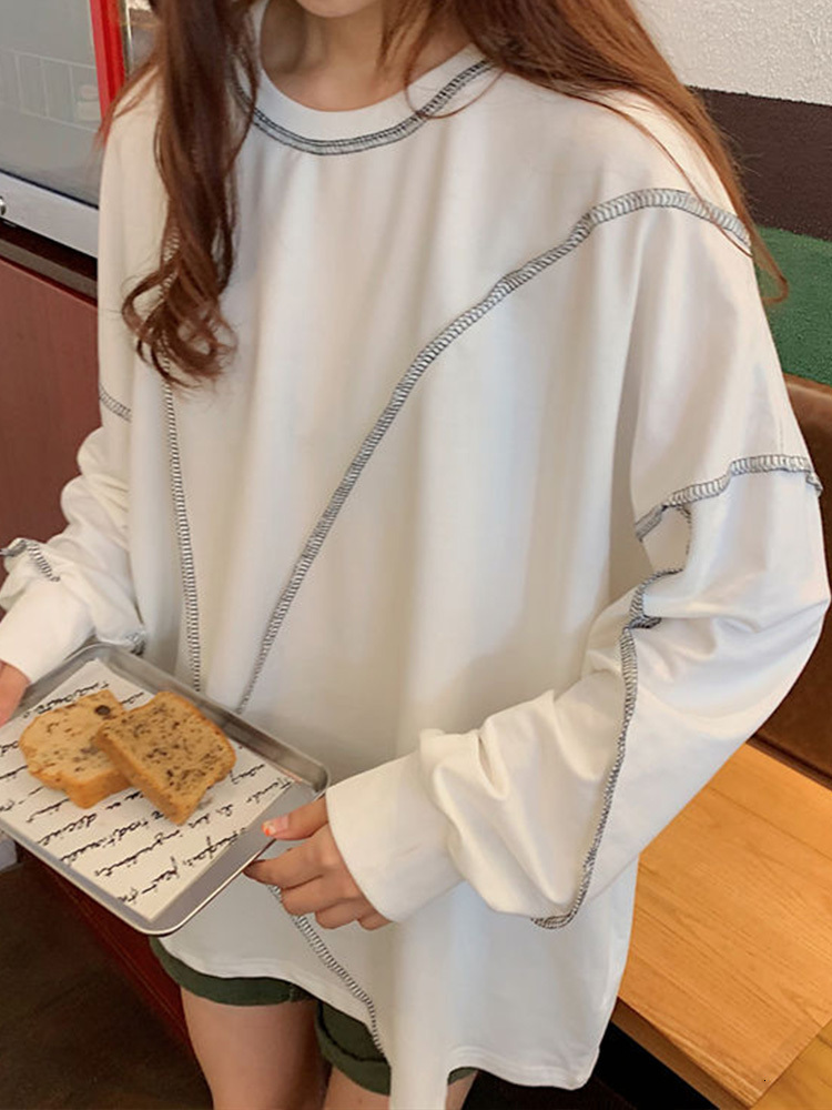 Women's Hoodies Sweatshirts Harajuku Sweatshirt BF Style Black Hip-hop Tops Teens Sweatshirts Autumn Trendy All-match Daily Women Streetwear Pull