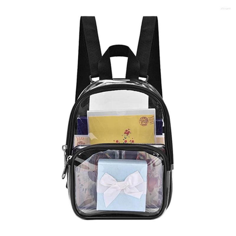 Free Shipping Evening Bags Small Clear Backpack Transparent PVC Summer Waterproof Beach Cell Phone Bag For Travel School Storage Backbags