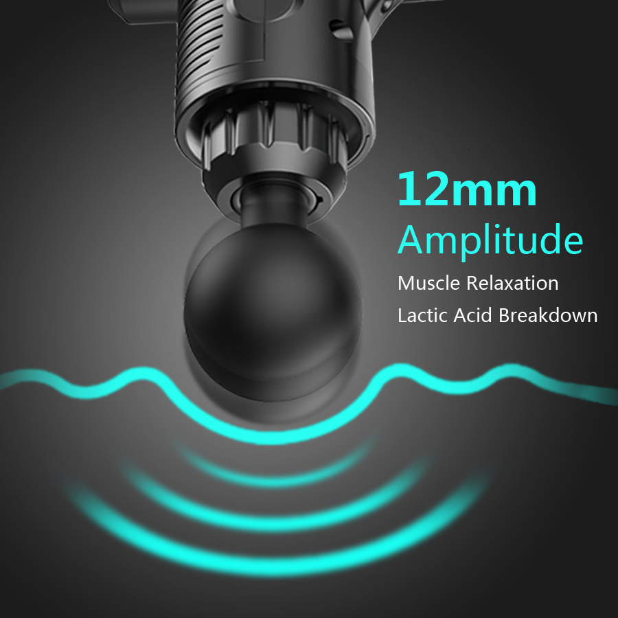 Full Body Massager RLESMEN Professional Massage Gun 12 Heads Electric Muscle Massager Handheld Fascial Gun Relaxation For Men Adult Bodybuilding 23080