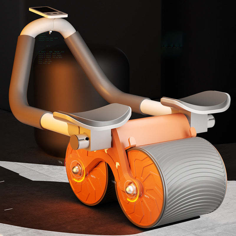 Core Abdominal Trainers Automatic Rebound Ab Abdominal Exercise Roller With Elbow Support And Timer Wheel Core Exercise Equipment For Home Workout 230