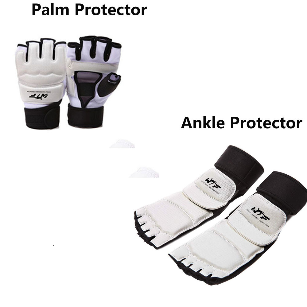 Protective Gear WTF Approve Taekwondo Palm Foot Protector Guard Karate Hand Foot Gloves guard Kickboxing boot Palm Ankle protect Suit Gear 230808