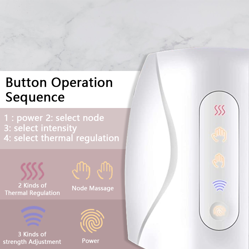 Head Massager Electric Hand Massager with Air Compression Heat Cordless Palm Finger Massage Machine for Arthritis Finger Numbness Pain Relieve 230808