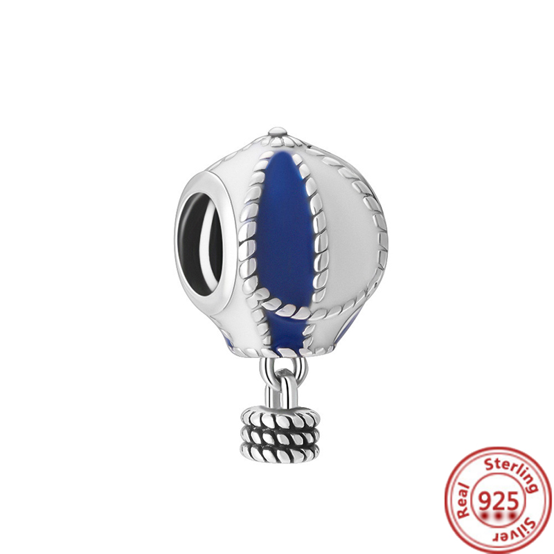 925 Sterling Silver Charm Hanging Key Qi Ball Pink Heart Wings Eye Hanging Decoration Suitable For Primitive Charm Bracelet Female Jewelry Gift