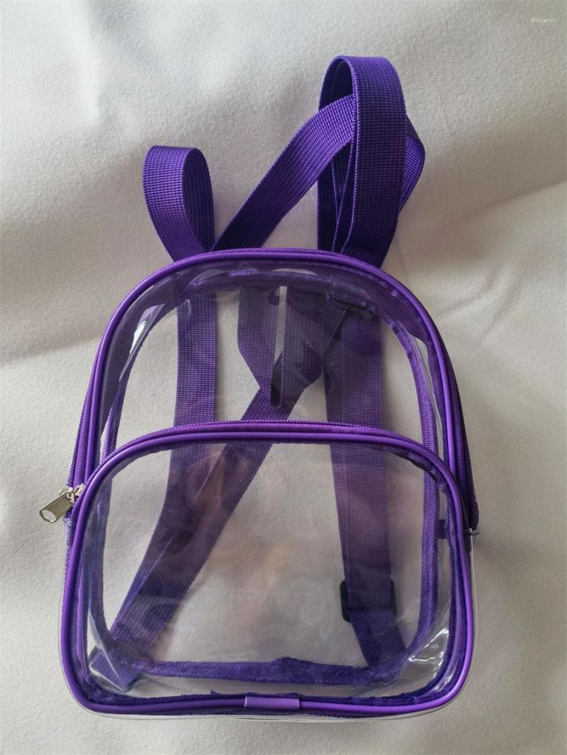 Free Shipping Evening Bags Small Clear Backpack Transparent PVC Summer Waterproof Beach Cell Phone Bag For Travel School Storage Backbags