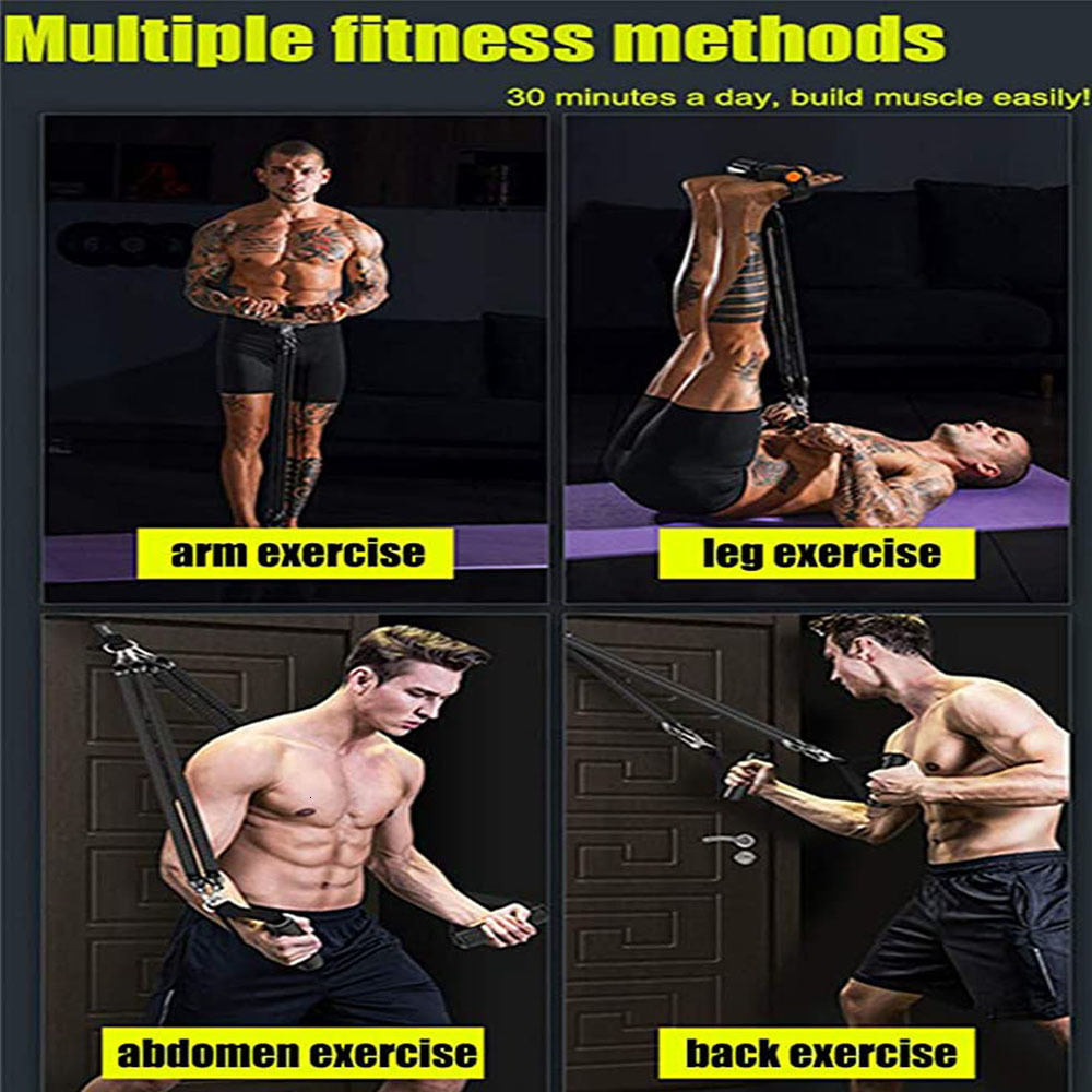 Resistance Bands Pedal Resistance Bands Multifunction Tension Rope Situp Bodybuilding Expander for Fitness Home Gym Equipment for MenWomen 230808