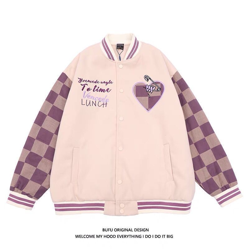 Womens Jackets Spring Bomber Letter Print Embroidery Baseball Jacket Vintage Loose Streetwear Stitching Coats 230808