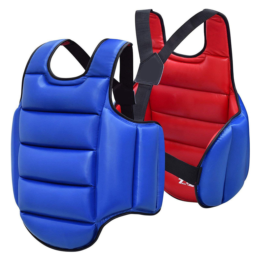 Protective Gear Karate Gloves Taekwondo Dobok Sparring Gear Uniform Set Helmet Shin Guards Boxing Equipment MMA Team Chest Suit Body Protection 230808