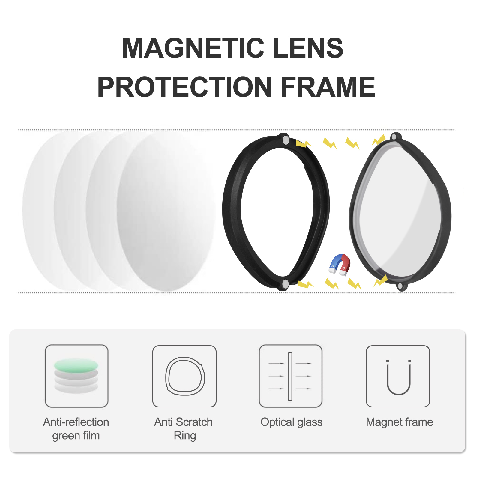 VR/AR Accessorise Customized Short sighted longsighted and astigmatism glasses for oculus Quest2/1 rift S Lens Inserts VR Prescription Lenses 230809