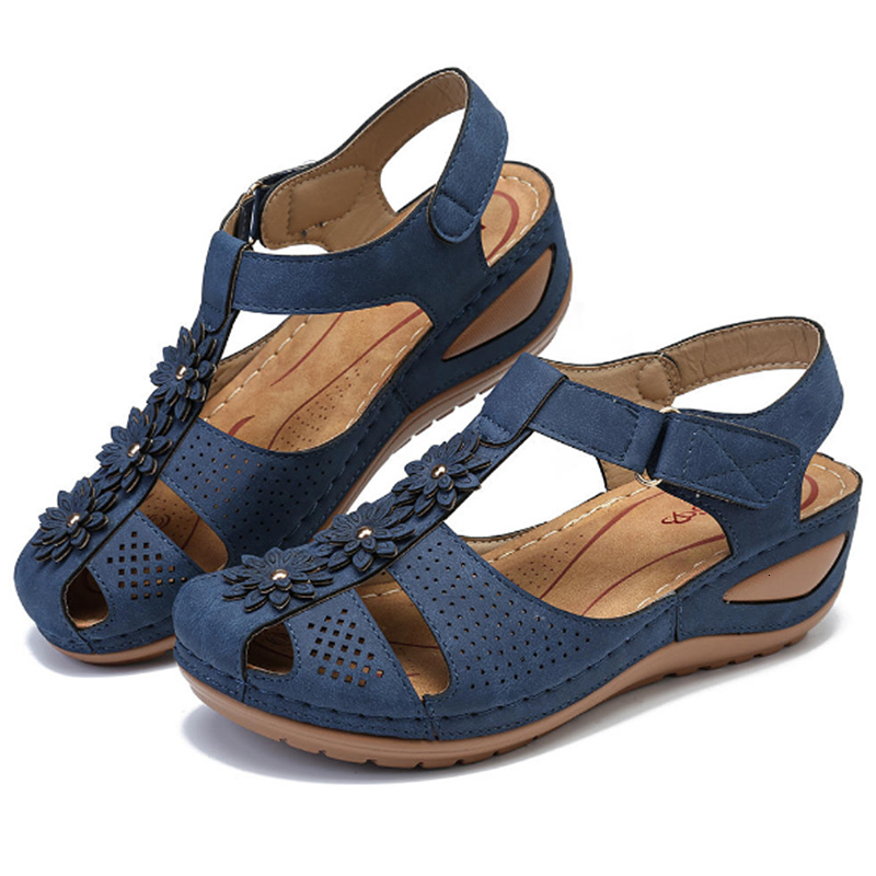 Sandals Women Sandals Wedges Shoes Woman Heels Sandals Chaussures Femme Soft Bottom Platform Sandals Gladiator Casual Shoes S-V 230809