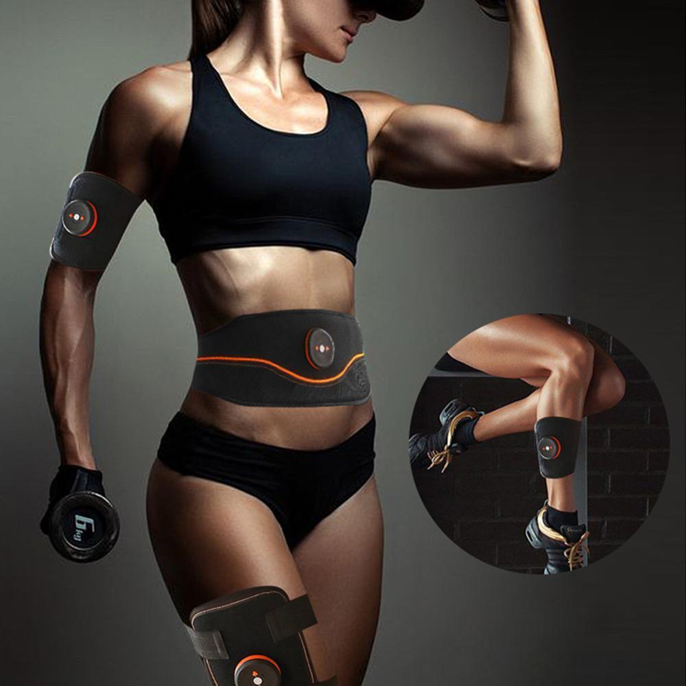 Core Abdominal Trainers Rechargeable Intelligent EMS Abdominal Trainer Electric Muscle Stimulators Vibration Body Slimming Belt Fat Burning Workout 23