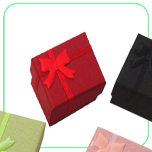 Whole 48pcslot Fashion Jewelry Box Multi colors Rings Box Jewelry Gift Packaging Earrings Holder Case 443CM