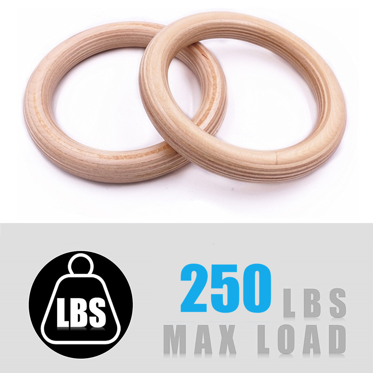 Gymnastic Rings 1 Pair Pull Up Handles Gymnastics Rings with Hanging Straps Carabiner For Home Gym Strength Training Full Body Workout Crossfit 230808