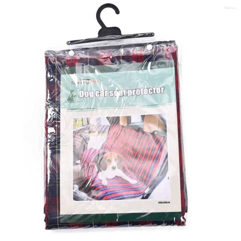 Dog Car Seat Covers Drop Pet Plaid Carriers Cover Durable Puppy Cats Blanket Hammock Cushion Mats Protector For Travel