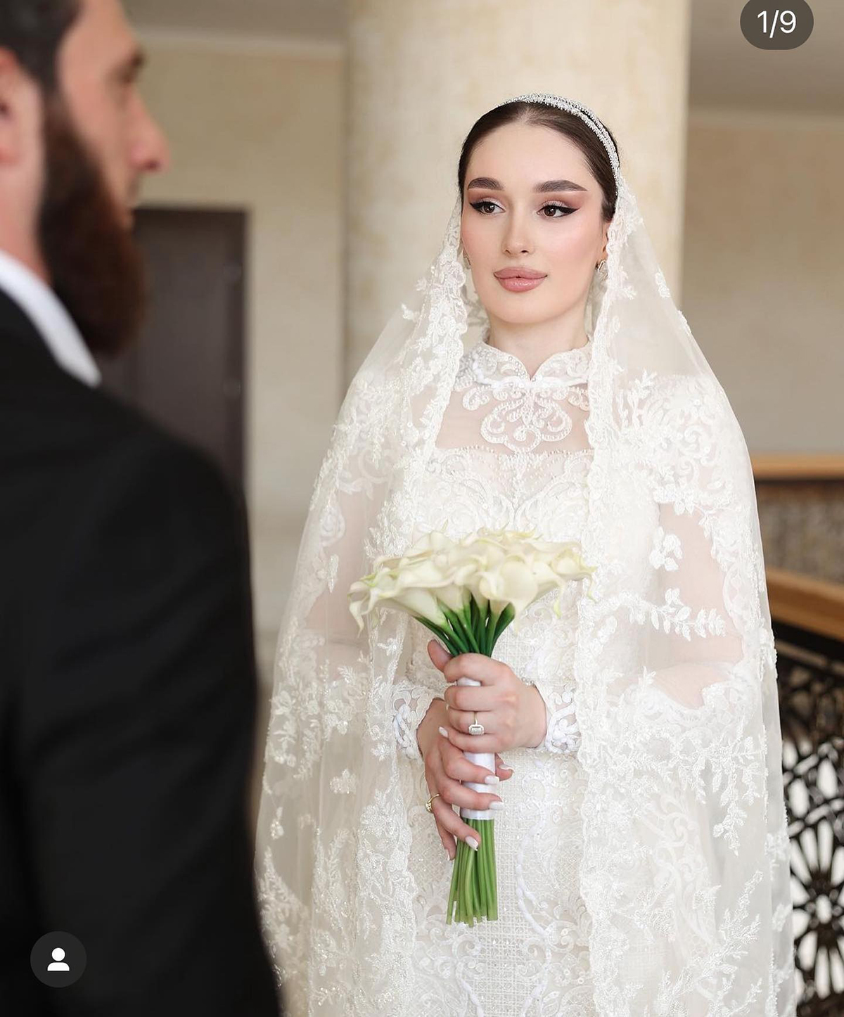 Elegant Mermaid Wedding Dress Lace Appliques High Neck Bridal Gowns Long Sleeve Sweep Train Bride Dresses vestido de casamento