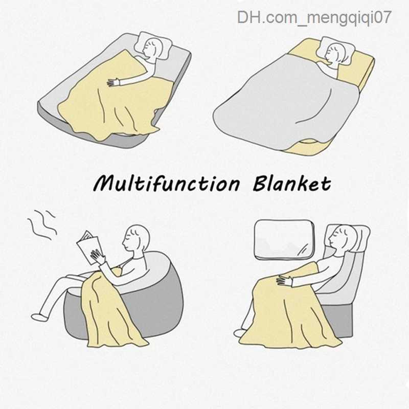 Blankets Swaddling Animal green dinosaur plant coral blanket cover bed flannel sofa throw blanket children's household textiles small blanket Z23