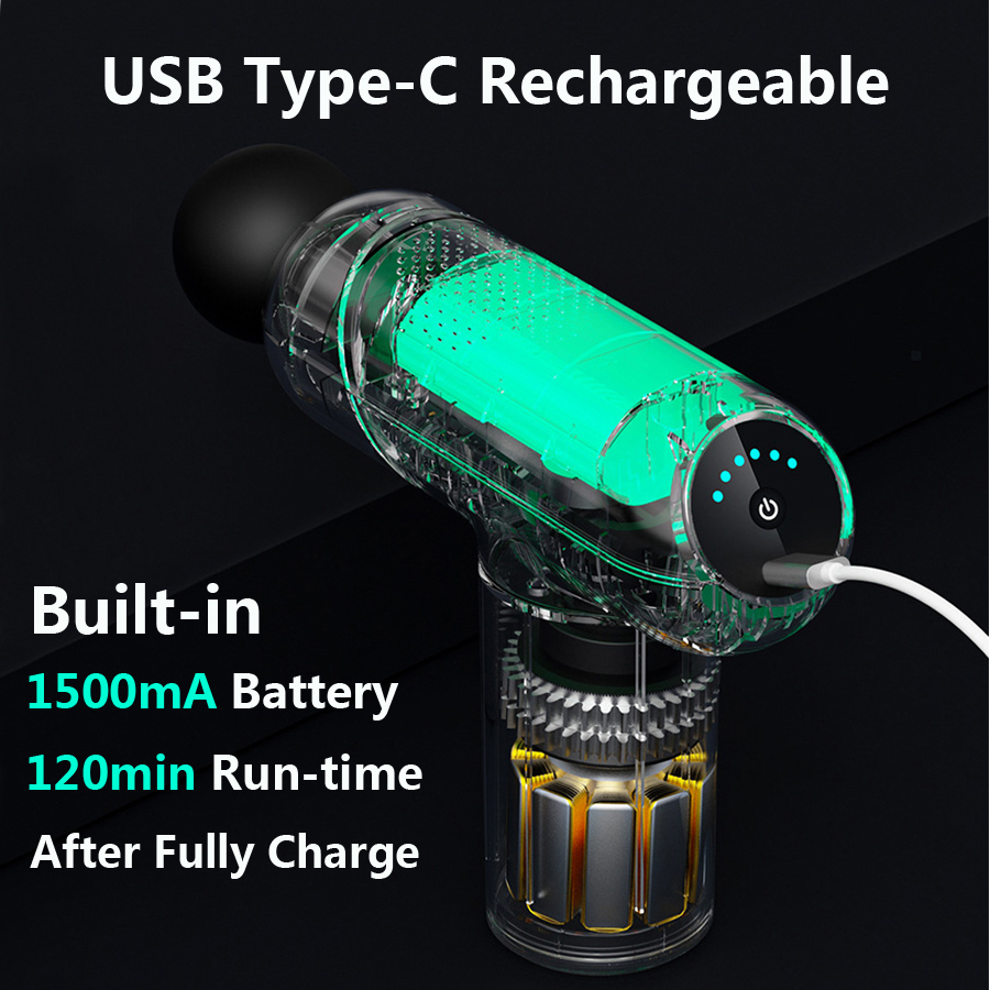 Full Body Massager RLESMEN Women Massage Gun Didlo Attachment Vibrator Deep Tissue Percussion Muscle Massager Fascial Gun Pain Relief Body Massager 23