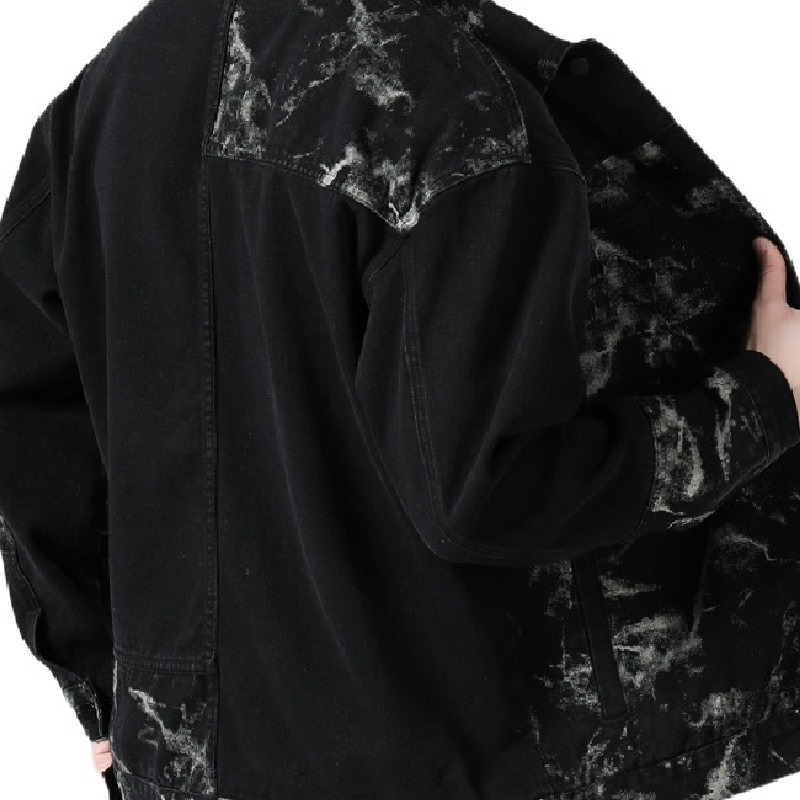 Men's Jackets Men's Fashion Oversized Jeans Jacket High Street Loose Fit Washed Denim Coat Outerwear Streetwear Tops 230808