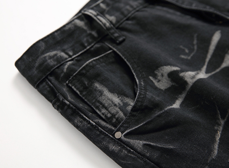 Mens Jeans High Quality Men Casual Black Slim Straight Hole Biker Autumn Jean Homme Male Denim Pants Plus Size 42 230809