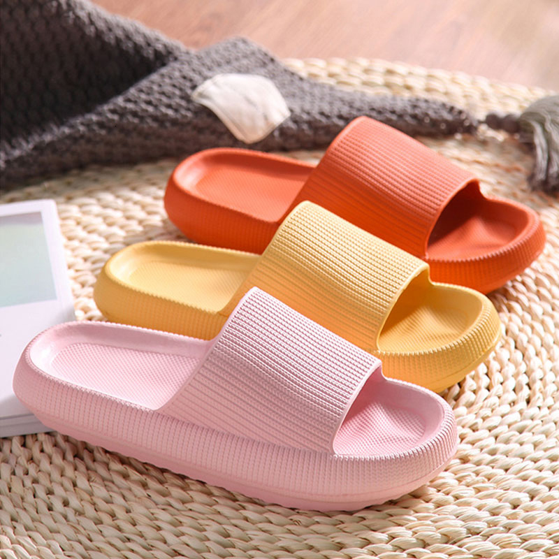 Slippers Thick Platform EVA Slippers Summer Beach Home Wearing Latest Technology-Super Soft Sole Anti-slip Shoes Indoor Fashion Slipper 230809