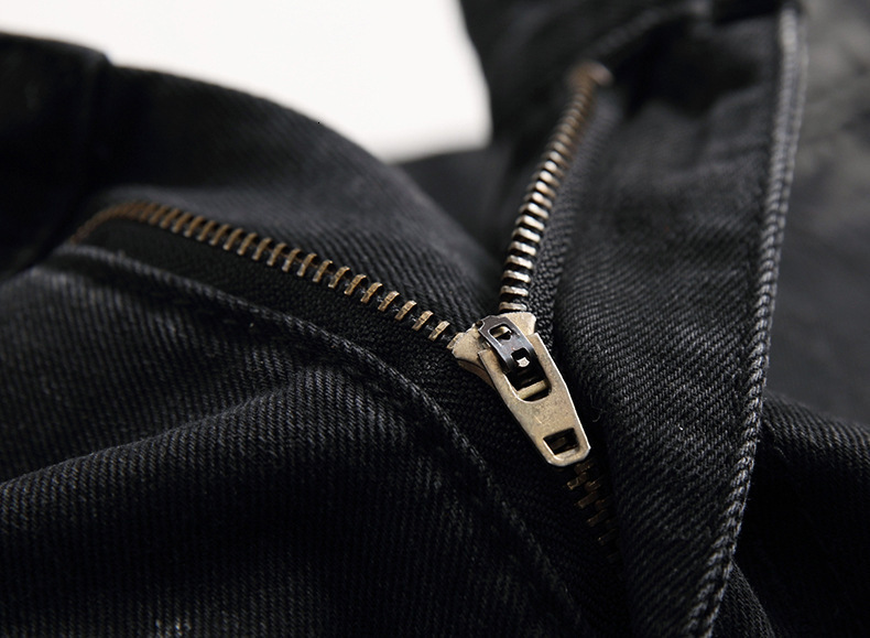 Mens Jeans High Quality Men Casual Black Slim Straight Hole Biker Autumn Jean Homme Male Denim Pants Plus Size 42 230809
