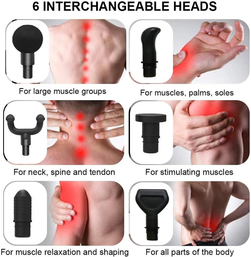 Full Body Massager Massage Gun 30 Speed LCD Touch Display Screen Deep Tissue Percussion Muscle Massager Relief Body Electric Massager Fascia Gun 23080